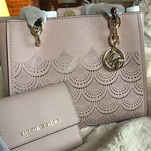 Michael Kors Sophia bag with matching wallet